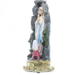 Palais du Rosaire Statue lumineuse de l'Apparition de Lourdes en Résine 21cm^ Statue Lumineuse