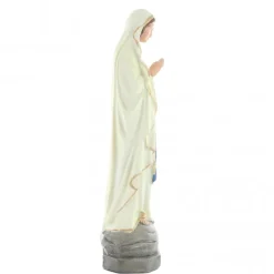 Palais du Rosaire Statue lumineuse de Notre-Dame de Lourdes en résine de 25 cm^ Statue Lumineuse