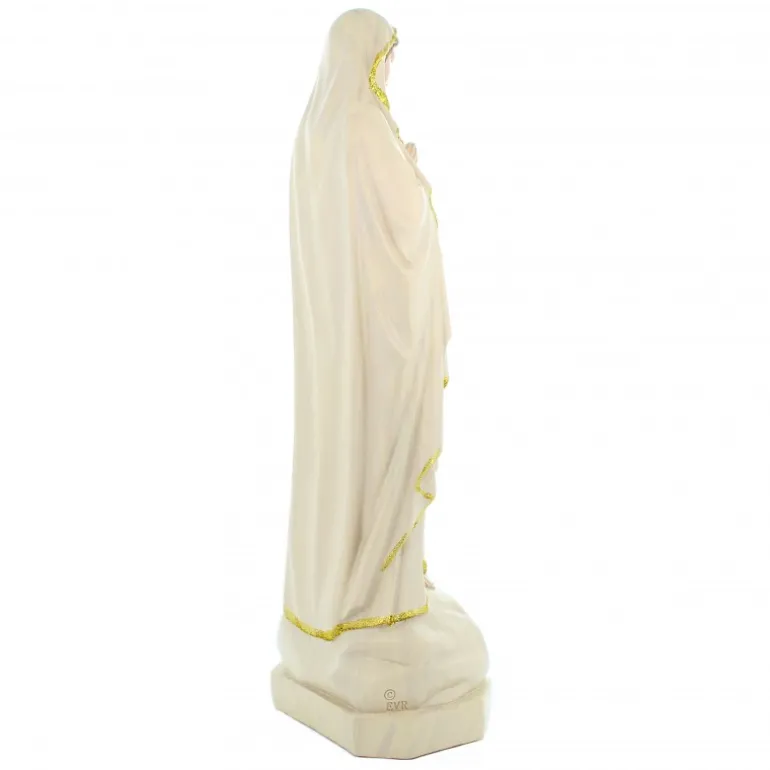 Palais du Rosaire Statue Notre Dame de Lourdes à paillettes 40cm^ Statue De Notre Dame De Lourdes