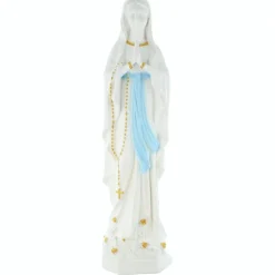 Palais du Rosaire Statue Notre Dame de Lourdes en résine 62cm^ Statue De Grande Taille | Statue De Notre Dame De Lourdes