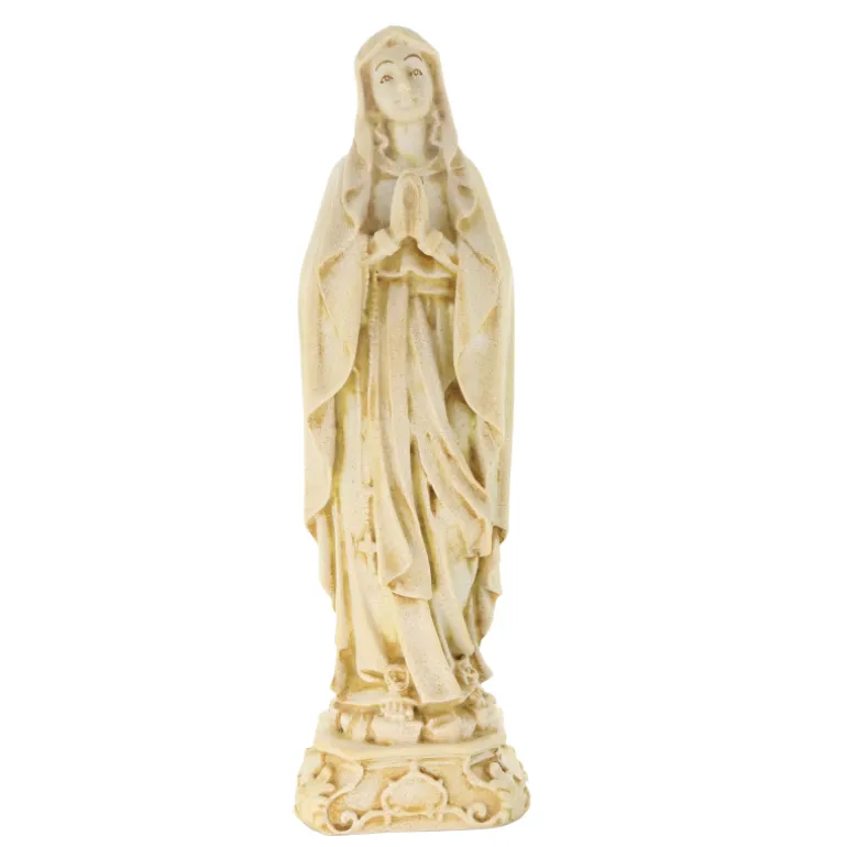 Palais du Rosaire Statue Notre Dame de Lourdes pierre et résine 40cm^ Statue De Notre Dame De Lourdes