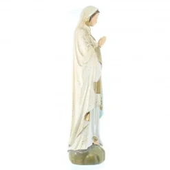 Palais du Rosaire Statue Notre Dame de Lourdes à paillettes en résine 36cm^ Statue De Notre Dame De Lourdes