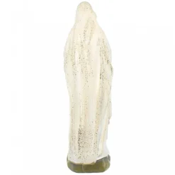 Palais du Rosaire Statue Notre Dame de Lourdes à paillettes en résine 28cm^ Statue De Notre Dame De Lourdes