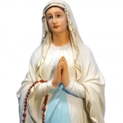 Palais du Rosaire Statue Notre Dame de Lourdes de 160cm décorée en Résine^ Statue De Grande Taille | Statue De Notre Dame De Lourdes