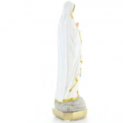 Palais du Rosaire Statue Notre Dame de Lourdes en résine colorée avec paillettes dorées 20cm^ Statue De Notre Dame De Lourdes
