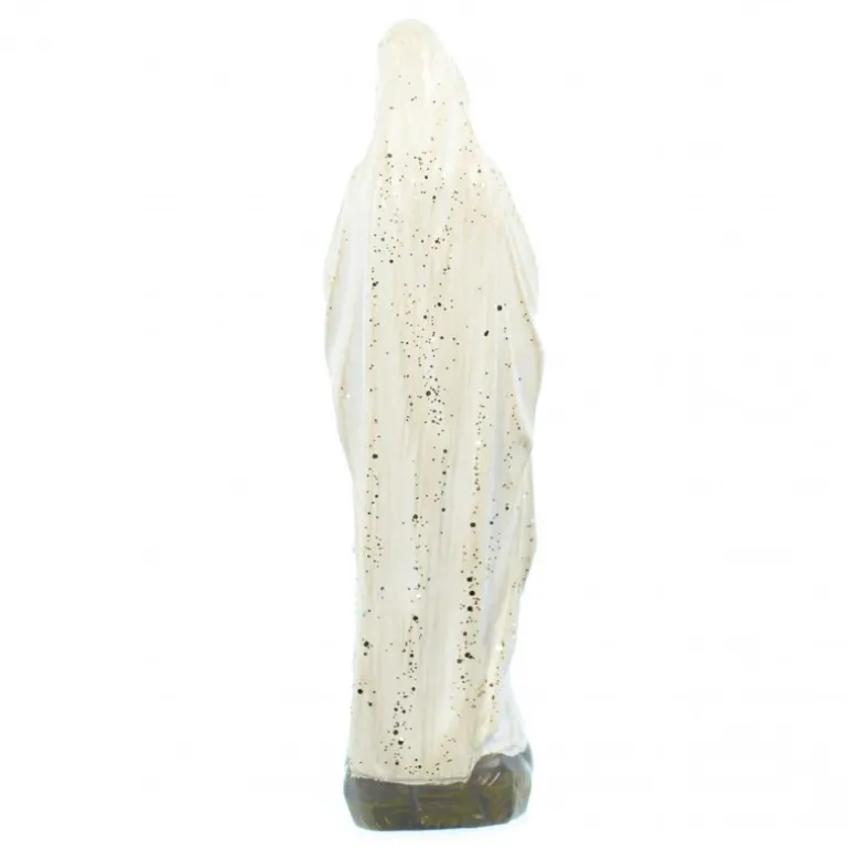 Palais du Rosaire Statue Notre Dame de Lourdes à paillettes en résine 10cm^ Statue De Notre Dame De Lourdes