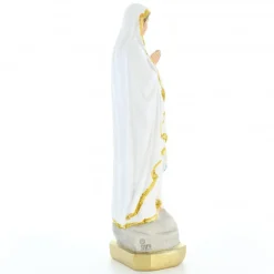 Palais du Rosaire Statue Notre Dame de Lourdes en résine colorée avec paillettes dorées 15cm^ Statue De Notre Dame De Lourdes
