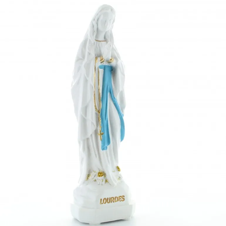 Palais du Rosaire Statue Notre Dame de Lourdes en résine effet céramique 20cm^ Statue De Notre Dame De Lourdes