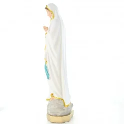 Palais du Rosaire Statue Notre Dame de Lourdes en résine colorée avec paillettes dorées 30cm^ Statue De Notre Dame De Lourdes