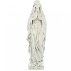 Palais du Rosaire Statue Notre Dame de Lourdes pour l'extérieur 30cm^ Statue Pour Extérieur | Statue De Notre Dame De Lourdes