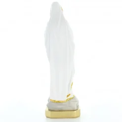 Palais du Rosaire Statue Notre Dame de Lourdes en résine colorée avec paillettes dorées 15cm^ Statue De Notre Dame De Lourdes