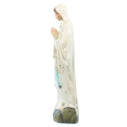 Palais du Rosaire Statue Notre Dame de Lourdes à paillettes en résine 10cm^ Statue De Notre Dame De Lourdes