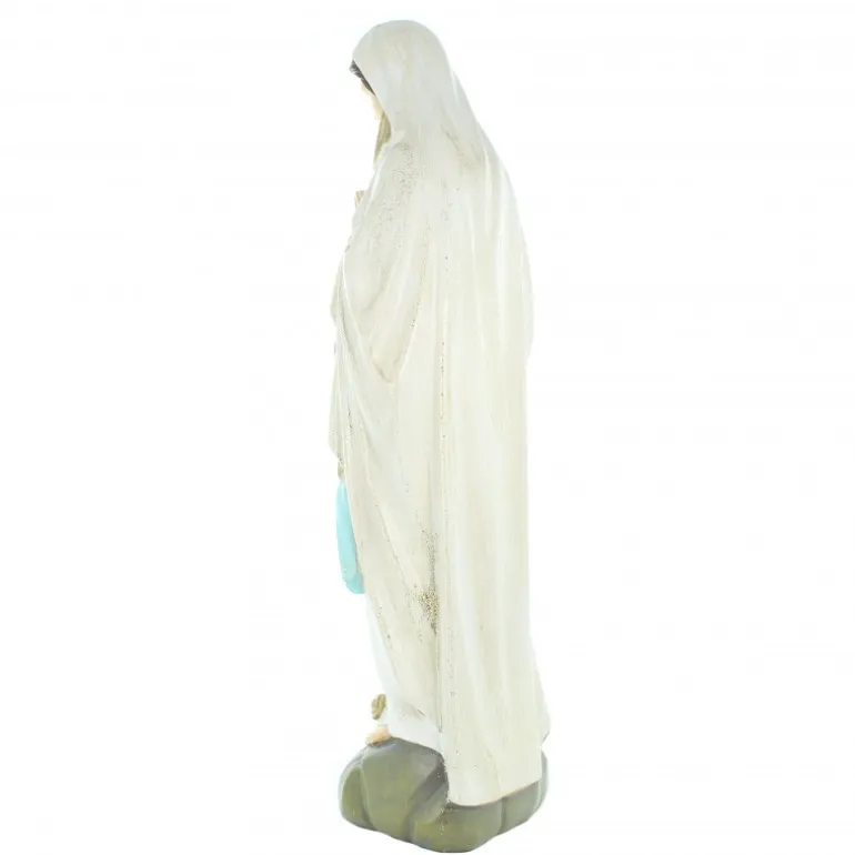 Palais du Rosaire Statue Notre Dame de Lourdes à paillettes 46cm^ Statue De Notre Dame De Lourdes