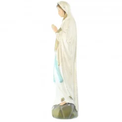 Palais du Rosaire Statue Notre Dame de Lourdes à paillettes en résine 36cm^ Statue De Notre Dame De Lourdes
