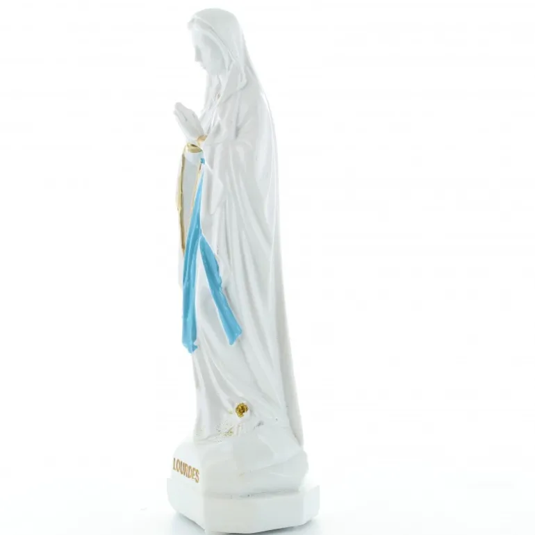 Palais du Rosaire Statue Notre Dame de Lourdes en résine effet céramique 20cm^ Statue De Notre Dame De Lourdes