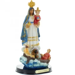 Palais du Rosaire Statue Notre Dame des Navigateurs en résine colorée 21cm^ Autres Statues De La Vierge