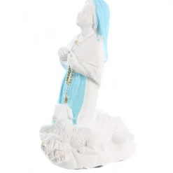 Palais du Rosaire Statue résine de Sainte Bernadette blanche et bleue de 6cm^ Statue De Sainte Bernadette