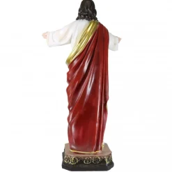 Palais du Rosaire Statue Sacré Coeur de Jésus de 60cm en résine^ Sacré-Coeur De Jésus | Statue De Grande Taille