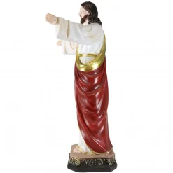 Palais du Rosaire Statue Sacré Coeur de Jésus de 60cm en résine^ Sacré-Coeur De Jésus | Statue De Grande Taille