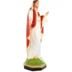 Palais du Rosaire Statue Sacré Coeur Jésus de Montmartre en résine 40cm^ Sacré-Coeur De Jésus