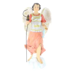 Palais du Rosaire Statue Saint Raphaël en résine 30cm^ Autres Statues De Saints | Statue Ange
