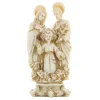 Palais du Rosaire Statue Sainte Famille aux fleurs en pierre et résine 22cm^ Statue De La Sainte Famille