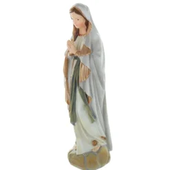 Palais du Rosaire Statue Vierge Marie 30cm style antique en résine^ Statue De Notre Dame De Lourdes