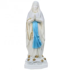 Palais du Rosaire Statue Vierge Marie en résine blanche 150cm^ Statue De Grande Taille