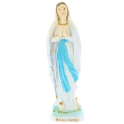 Palais du Rosaire Statue Vierge Marie en résine colorée 8 cm^ Statue De Notre Dame De Lourdes