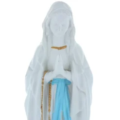 Palais du Rosaire Statue Vierge Marie épurée en résine pour l'extérieur 30 cm^ Statue Pour Extérieur
