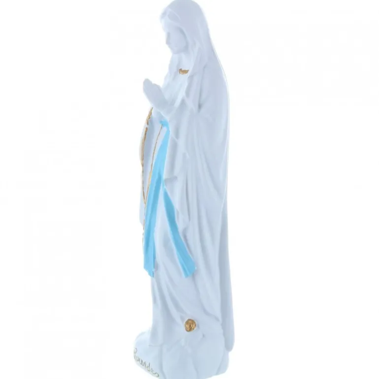 Palais du Rosaire Statue Vierge Marie épurée en résine pour l'extérieur 30 cm^ Statue Pour Extérieur