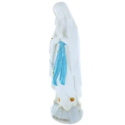 Palais du Rosaire Statue Vierge Marie sur rocher 20cm en résine coloré^ Statue De Notre Dame De Lourdes