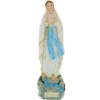Palais du Rosaire Statue Vierge Marie sur un rocher 25cm en résine décorée^ Statue De Notre Dame De Lourdes