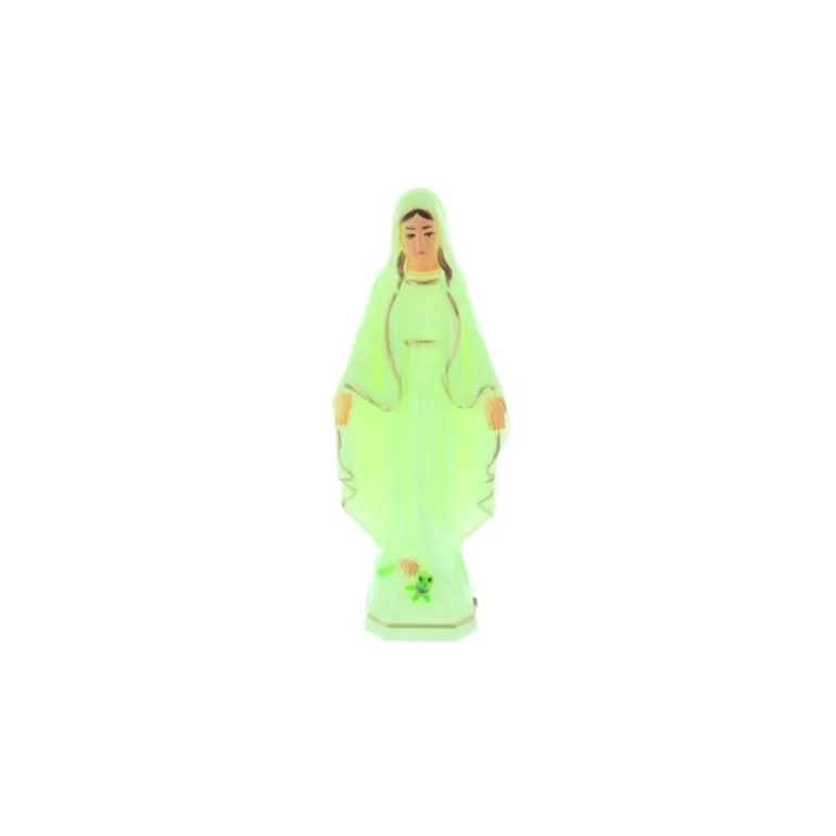 Palais du Rosaire Statue Vierge Miraculeuse lumineuse 15 cm^ Statue Lumineuse | Statue Vierge Miraculeuse