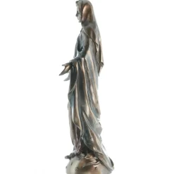 Palais du Rosaire Statue Vierge Miraculeuse en bronze coulé à froid 21cm^ Statue Funéraire | Statue En Bronze Et Métal