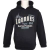 Palais du Rosaire Sweat-shirt unisexe bleu marine Vintage Lourdes^ Vêtement