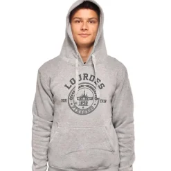 Palais du Rosaire Sweat-shirt unisexe gris Lourdes forever^ Vêtement