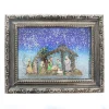 Palais du Rosaire Tableau mural de la Crèche de Noel avec effet soufflant -scintillant^ Crèche