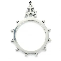 Palais du Rosaire Très grand Dizainier presse papier en Plaqué Argent 13cm^ Chapelet Dizainier | Chapelet Argent
