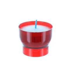 Palais du Rosaire 24 Veilleuses bougies rouge Votive 4 cm durée 6H^ Bougie Funéraire | Baptême